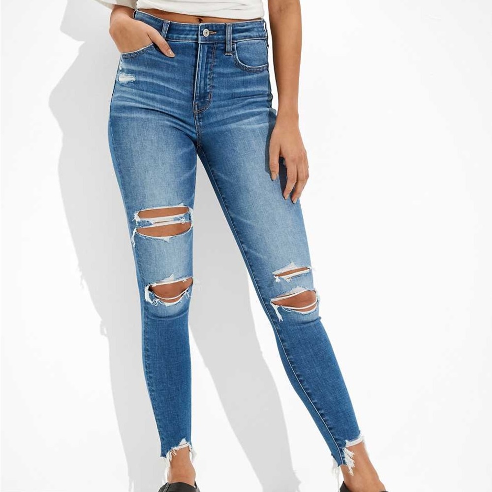 AE super high rise jeggings